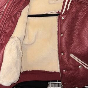 Blank NYC Maroon Jacket with Beige Interior
